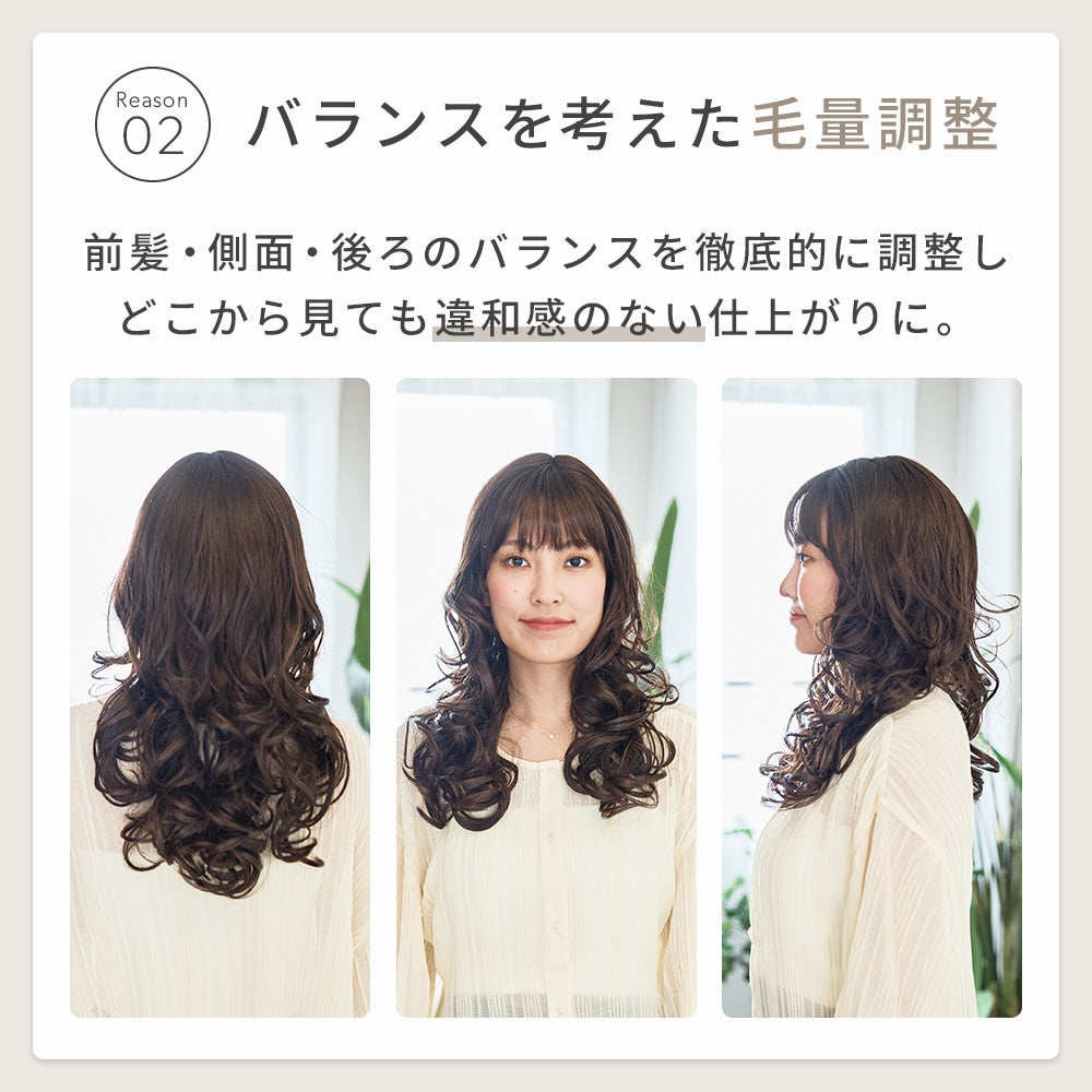 ルルボリュームミックスカールロング