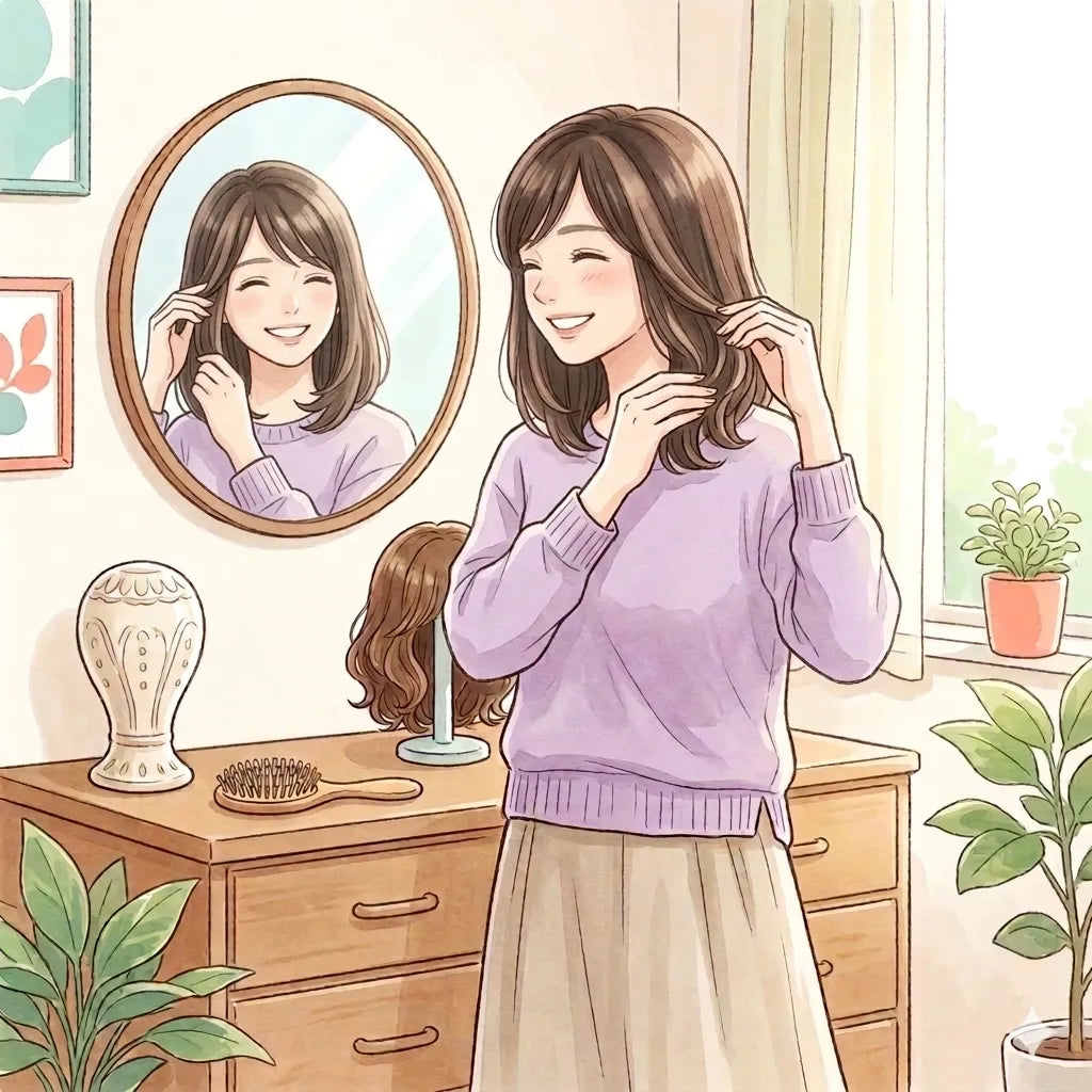 顔色を明るく見せる「血色感ウィッグ」の選び方。アリシアルルで叶える華やかスタイル