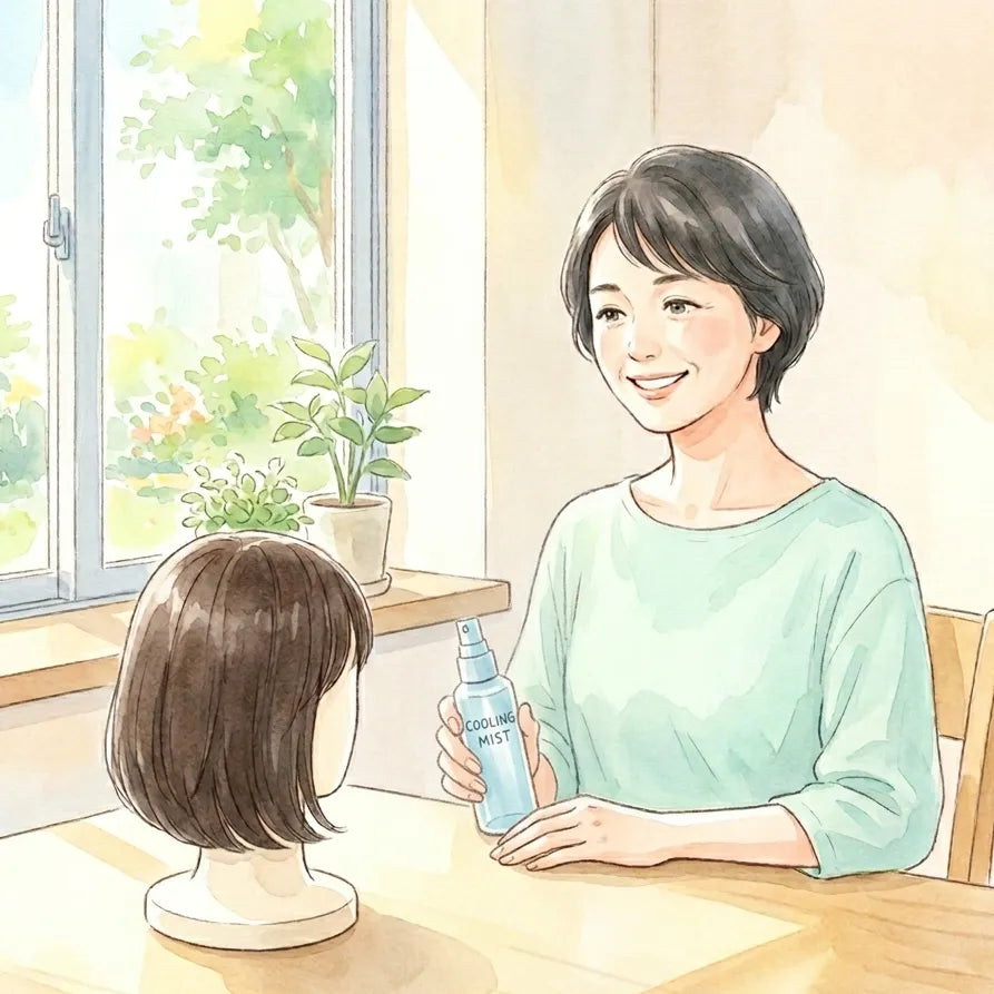 梅雨から夏を快適に過ごすために｜医療用ウィッグ使用中の頭皮ケアと蒸れ対策のポイント