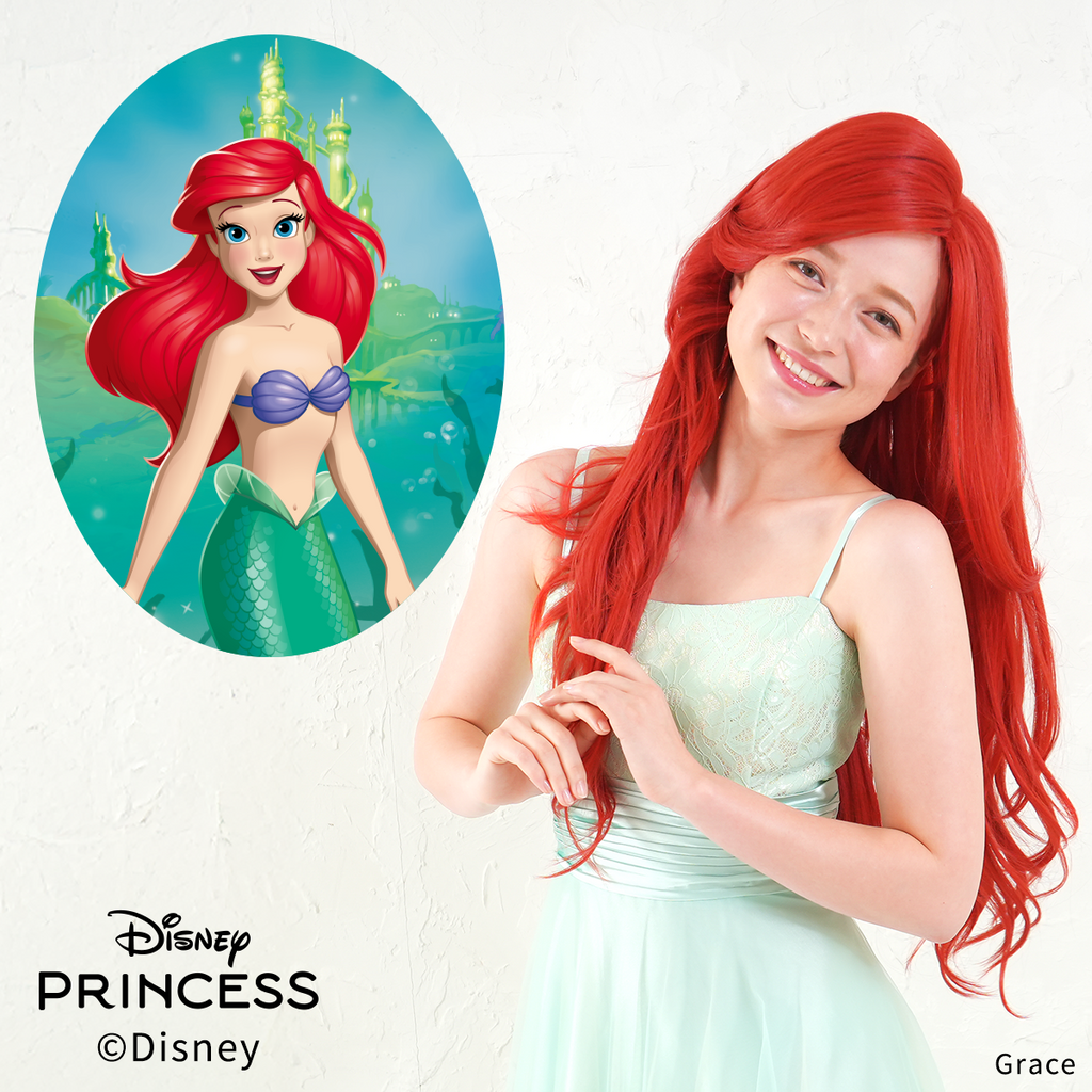 Disney】リトル・マーメイド(アリエル/Ariel)/ ウィッグ – 自然で高 Disney】リトル・マーメイド(アリエル/Ariel)/ ウィッグ – 自然で高